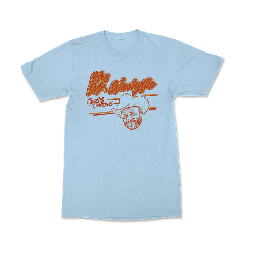 Hey Mr.Nashville Tee Baby Blue