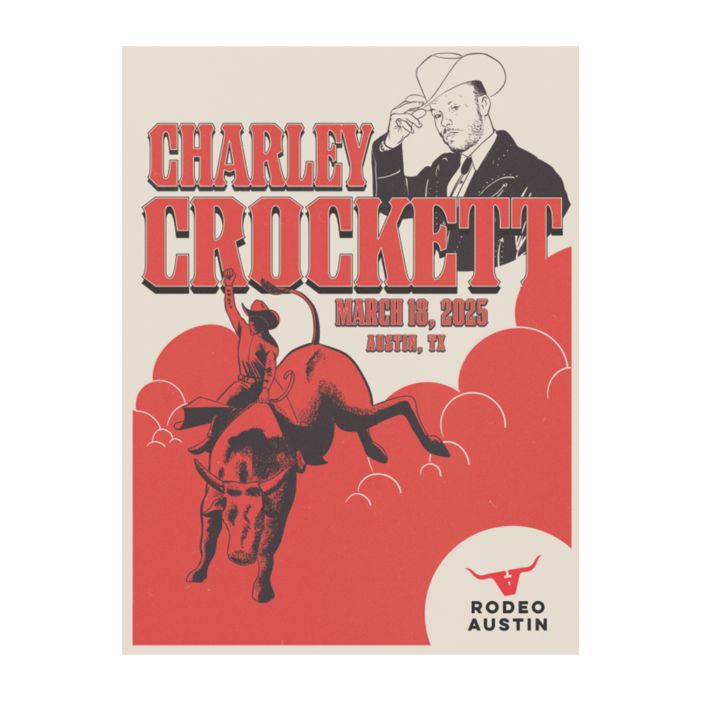 Austin, TX - Rodeo Austin 3/18/2025 Poster - Charley Crockett