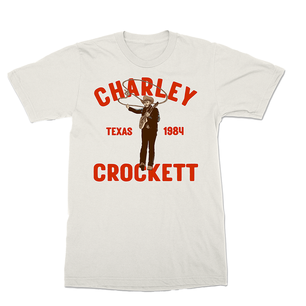Charley Crockett Lasso White Tee