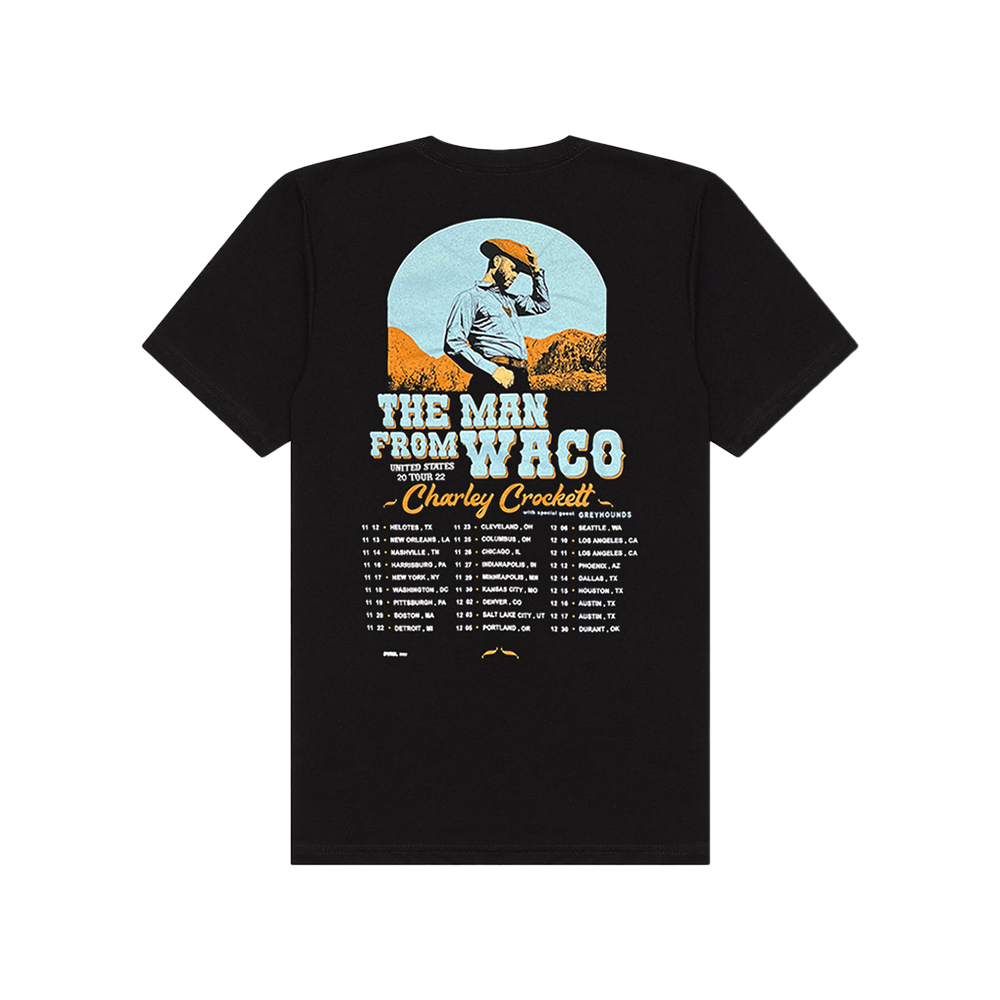 The Man From Waco US Tour Tee Back